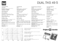 Dual TKS-49S-Owners-Manual 
